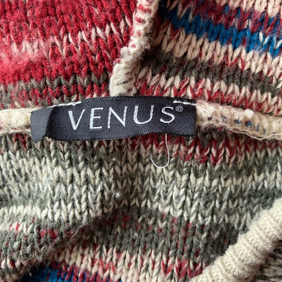 Venus autumn colors pullover sweater with hood size S - Picture 8 of 9